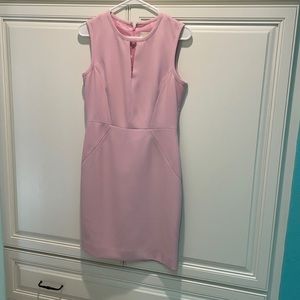 Light pink J Crew suiting petite sleeveless dress